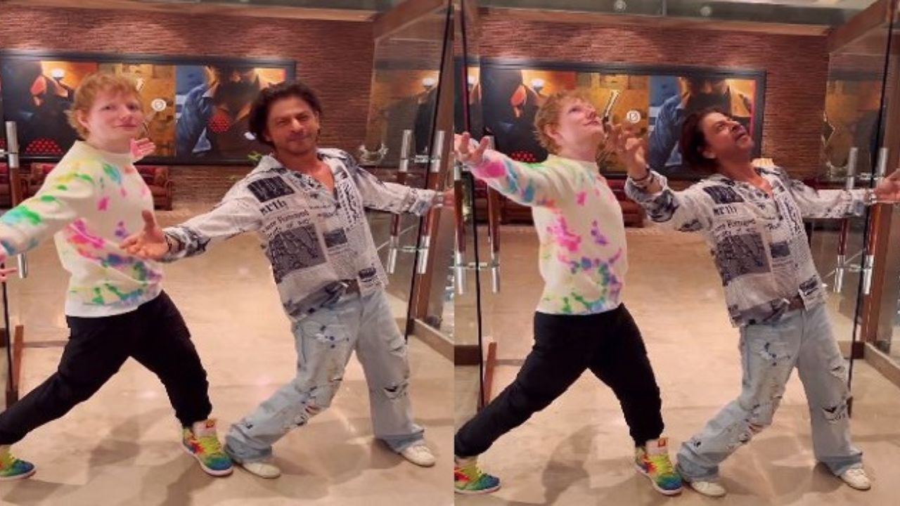 Ed Sheeran and Shah Rukh Khan